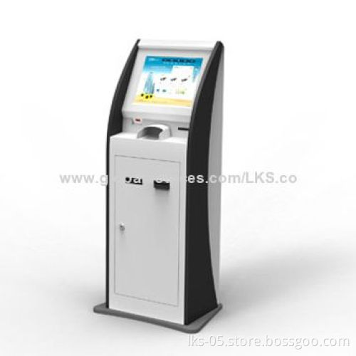 LCD Indoor Touch Kiosk/Payment Terminal with Cash Acceptor and Receipt Printing Functions